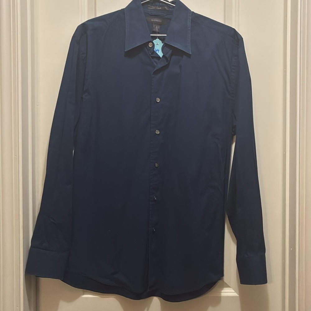 Vintage Express Men's Size Large (Stretch) Navy Blue